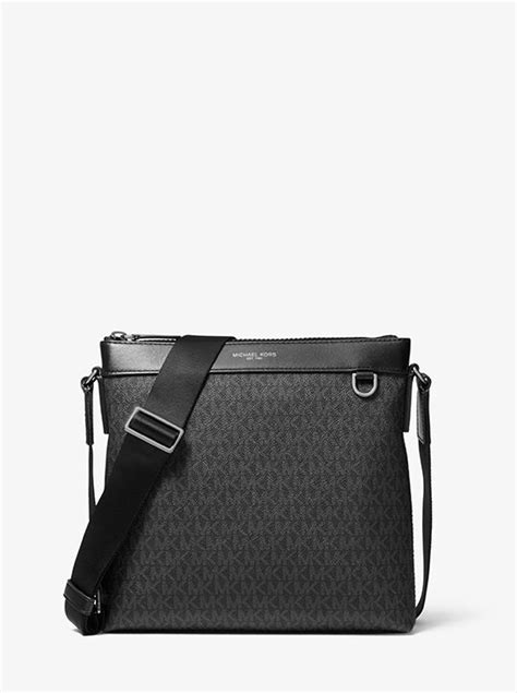 michael kors greyson logo messenger bag|Michael Kors Messenger bag women.